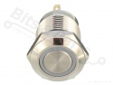 Drukcontact metaal rond 12mm wit